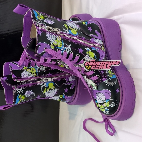 Vintage Power Puff Girls Mojo Jo Jo Combat Boots - Picture 13 of 16